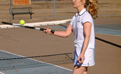 Sexy Olympics 423960 Pussy Fun With Sexy Girl Mikols On The Tennis Court Outdoors 
