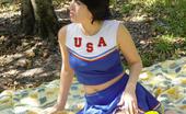 Sexy Olympics 423987 Sexy Cheerleader Teen Girl Nora Browns Her Tits In The Sun 

