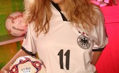 Sexy Olympics Blonde Football Teen Frauke With Sexy Balls Is Ready To Fuck 
