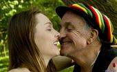 Oldje 424236 Young Trip For Senior Hippie Smoking Outdoors Is The Best Thing A Hippie Oldje Can Do. Good Vibes Comfort The Spirit And Awakes Senses. This Oldje Surely Knows What He Is Doing. In Reward, Nature Provides A Rewarding Trip For Him, Sacrificing A Young Nymp
