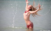 Skokoff 428227 Violetta Water Splashing Session For The Beautiful Blond Lady Going Solo
