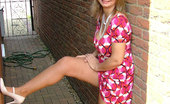 Bedfordshire Blonde 433019 British Milf Wife Outside In Upskirt
