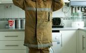 Bedfordshire Blonde 433025 British Milf In Stockings Dressed As A Fireman
