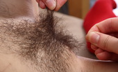 Be Hairy 433259 Small-Titted Floozy Shows Hairy Slit
