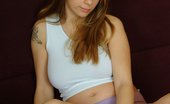 Knocked Up Nina 434388 Brown Eyed Babe Exposing Her Naked Pregnant Ass
