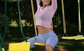 In Focus Girls 435422 Isabella Playground Dildoer Beautiful Brunette Strips And Dildos Tight Slit On Swing
