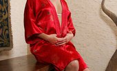In Focus Girls 435888 Liz Red Robe Horny Teen Spreads And Plunges Glass Toys Into Tight Holes
