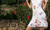 In Focus Girls 436055 Arianna Floral Frolic Lovely Blonde Teen Invitingly Undresses And Poses In Garden
