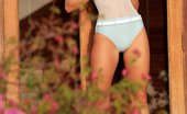 In Focus Girls 436302 Sharon Sunset Strip Stunning Teen Siren Invitingly Sheds Bathing Suit Outside
