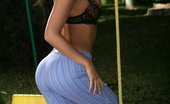 In Focus Girls 436917 Isabella Playground Dildoer Hot Brunette Strips And Dildos Pussy On Playground Swing
