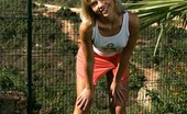 In Focus Girls 437114 Paulina Green Garden Lovely Blonde Teen Invitingly Nudes And Poses In Garden
