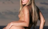 In Focus Girls 437163 Sharon Sunset Strip Luscious Blonde Peels Off Her Bathing Suit In Swimming Pool
