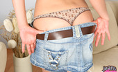 Jeans And Panties 438256 Jeans And Panties Spunky Brunette Reveals A Succulent Pair Of Lingerie Under Denim Skirt
