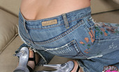 Jeans And Panties 438268 Jeans And Panties Small Tit Brunette Works Her Denim Covered Ass And Her Pink Thong
