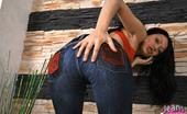 Jeans And Panties 438282 Jeans And Panties A Tender Teen In Lowrise Jeans Stripping To Her Red Fullback Cottonpanties
