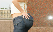 Jeans And Panties 438305 Jeans And Panties Hot Redhead Pulls Her Tight Jeans Down To Show Off Her Cute White Thong
