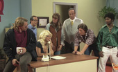 Parody Pass 439836 WKRP In Cincinnati - Andy San Dimas, Ashlynn Brooke, Faye Reagan, Holly Heart, Jackie Daniels, Janet Mason, Kagney Linn Karter
