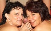 Older Woman Sex Videos 440609 Sexy Older Gals Marsha And Agnes Got Together To Share A Cock And Take It In Their Hairy Cunts
