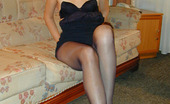 Nylon Passion 442698 Black Pantyhose On Blonde Girl Blonde Girl Natasha Wearing Black Pantyhose And Feels Very Excited By Her Smooth Pantyhosed Legs
