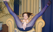 Nylon Passion 442728 Teen In Purple Pantyhose Posing Teen Brunette In Purple Pantyhose Poses In The Armchair And Plays With Her Pantyhose
