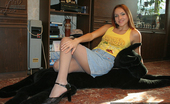 Nylon Passion 442761 Naughty Nylons Redhead Teen Girl Enjoys Her Tan Pantyhose
