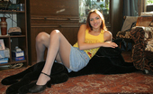 Nylon Passion 442761 Naughty Nylons Redhead Teen Girl Enjoys Her Tan Pantyhose
