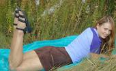 Nylon Passion 443129 Outdoor Strip Posing In Her Pantyhose In The Great Outdoors

