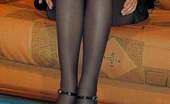 Nylon Passion 443153 Teen Exposing Pantyhosed Legs Brunette Teen Exposing Her Long Legs In Black Nylon Pantyhose
