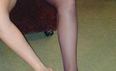 Nylon Passion 443165 Teen-Girl Fitting On Pantyhose Blonde Naked Teen-Girl Fitting On Gauzy And Black Pantyhose
