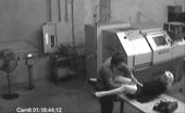 Busted On Film Slutty Phone Operator Caught On CCTV Getting Wild Phone Operator Caught On CCTV Getting Wild
