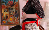 Anal Saga 446759 Olivia & Rudolf Lascivious French Maid Flashing Upskirt Before Sizzling Hot Anal Onslaught
