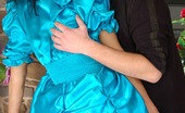 Anal Saga 446860 Emmie & Anthony Dressed Up Chick Peels Off Her Cocktail Blue Dress For Hot Backdoor Work
