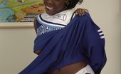 Ebony Candy 449281 Tasty Ebony Babe In Cheerleaders Outfit
