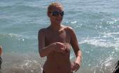 X Nudism Slim Teen With Perky Boobs Naked At A Nudist Beach
