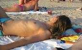 X Nudism Hot Naked Dance Gets An All Over Tan At The Beach
