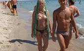 X Nudism 453305 Naughty Young Nudists Play With Each Other In Sand
