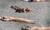 X Nudism Wild Brunette Teen Dances Nude At A Public Beach
