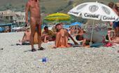 X Nudism 453353 Gorgeous Blonde Russian Nudist Sunbathes Naked
