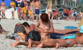 X Nudism 453378 Wild Brunette Teen Dances Nude At A Public Beach
