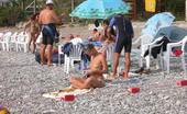 X Nudism 453384 Nude Teen Friends Play Around At A Public Beach
