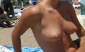 X Nudism 453430 Shy Teen Pops Her Top Off For All The Beach Goers
