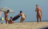 X Nudism Nude Teen Friends Play Around At A Public Beach
