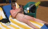 X Nudism 453456 Gorgeous Blonde Russian Nudist Sunbathes Naked

