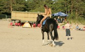 X Nudism 453536 Naked Teen Riding A Horse At The Beach Turns Heads

