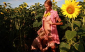 Teen Dorf 456210 Iva & Augustin Behind The Tall Sunflower Plants, These Teens Are Able To Hide Their Naughty Acts. They Can`T Wait To Have Sex, But Just Hope That No One Spots Them While They`Re Satisfying Their Sexual Needs.
