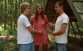 Teen Dorf 456214 Iva & Augustin & Aleksej In The Middle Of The Woods, This Cute Teen Turns Into A Dirty Nymph. She Practically Orders These Two Studs To Tied Her Hands To The Tree And Use Her In Every Way Possible.
