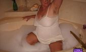 Girdle Goddess 458309 Wet Slip It Was A Hot Day, And I Had To Get Wet Fast. So I Jumped Into My Bubble Bath With My Sexy Full Slip On. Dont You Just Love The Way I Look All Wet??? Come On Baby, Cum Scrub Me All Over

