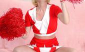 Erotic Cheerleaders 460249 Erotic Cheerleaders Skinny Blond Cheerleader Strips And Toys Her Pink Snatch
