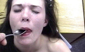 Sweet Loads Sweet Loads Brunette Teen Eats Cum From A Spoon
