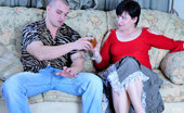 Matures and Pantyhose 461742 Elsa & Nicholas Mature Raven-Head In Smooth Pantyhose Drinks A Glass Of Wine After Fucking

